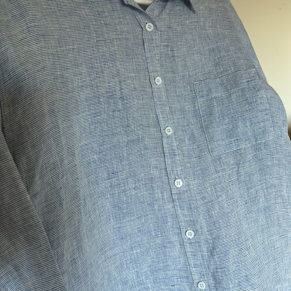 LinenMe Paula European Linen Shirt-Dress Size XL/US14 - Picture 13 of 14